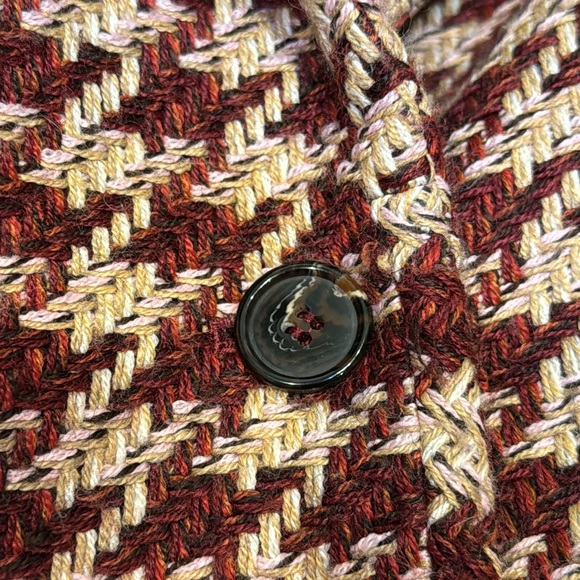 Vintage Peck & Peck Tweed houndstooth blazer Size 12 - Picture 7 of 7